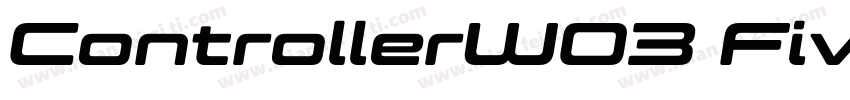 ControllerW03 FiveOblique Regular字体转换
